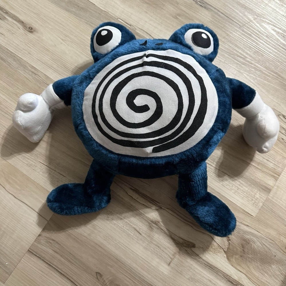 Vintage Nintendo 1999 Pokemon Polywhirl 15" Plush‎ Toy